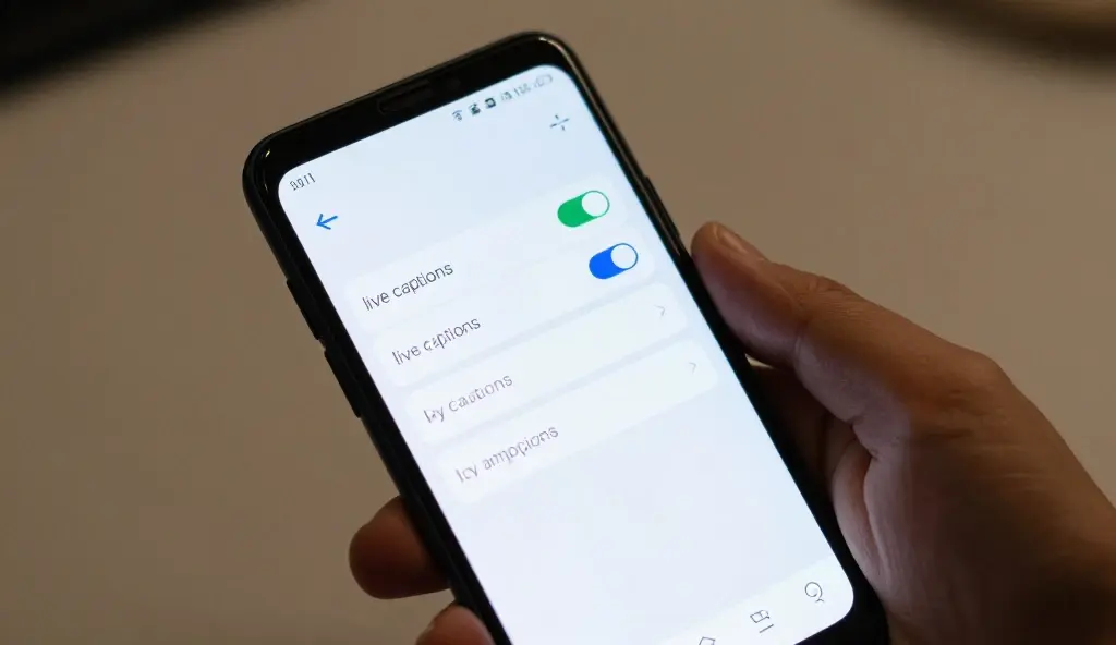 turn off live captions android