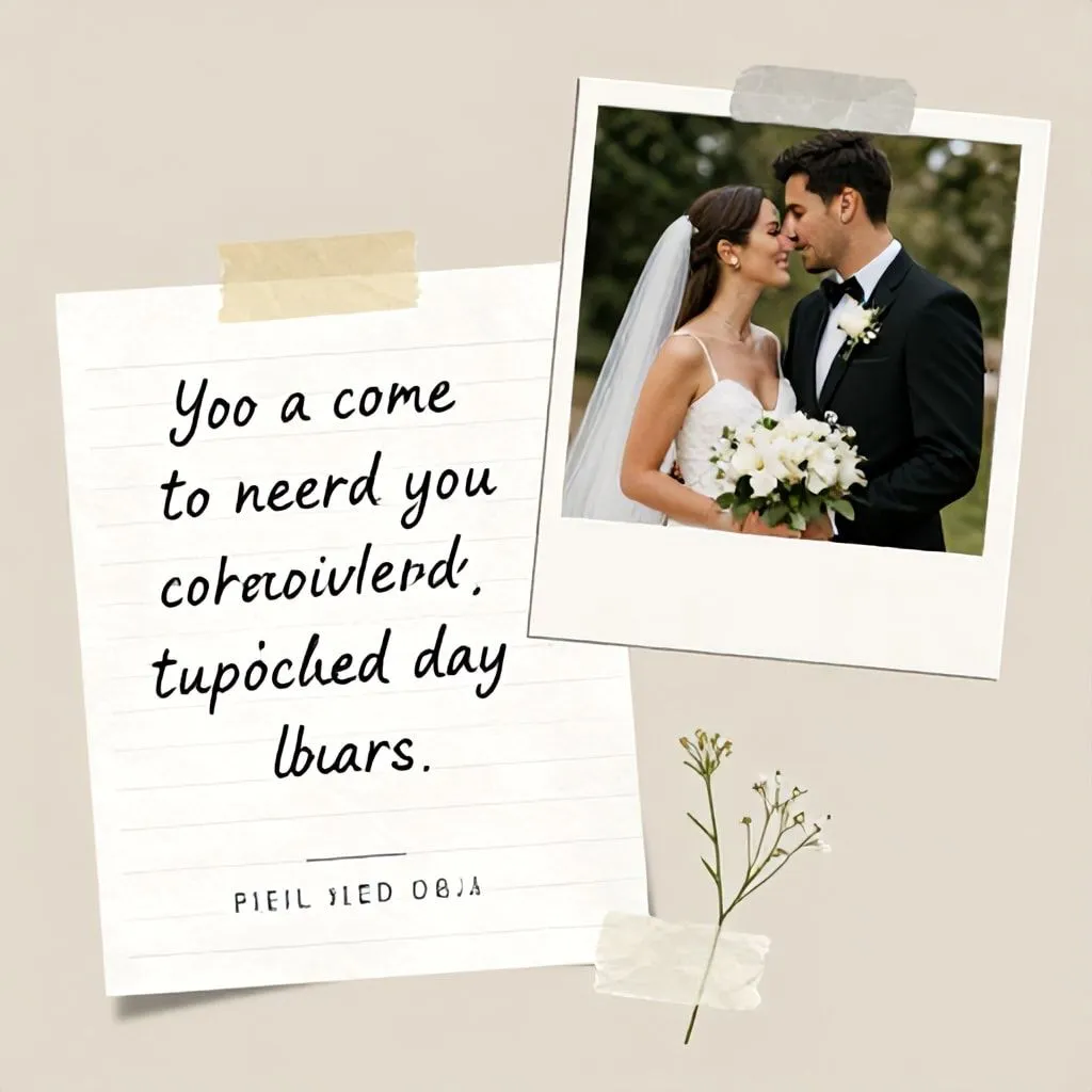 wedding picture captions