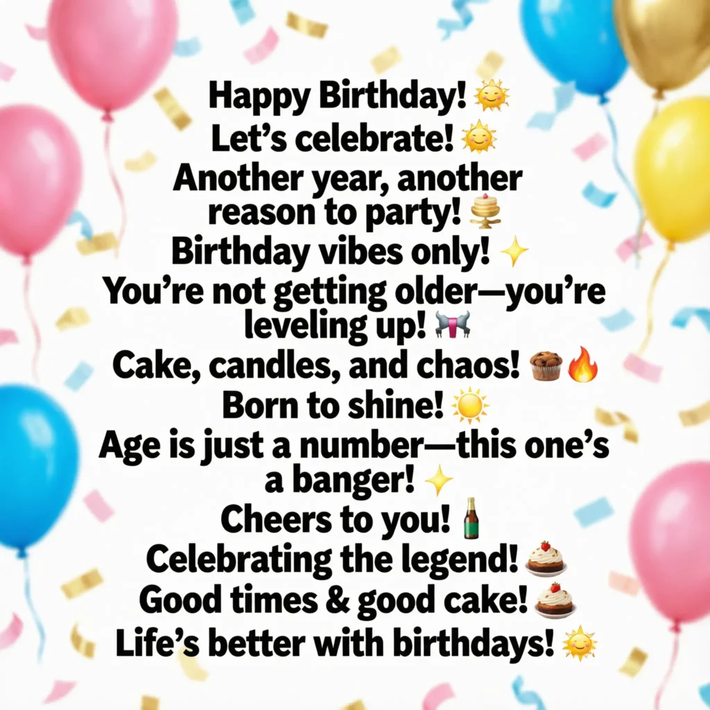 birthday ig captions