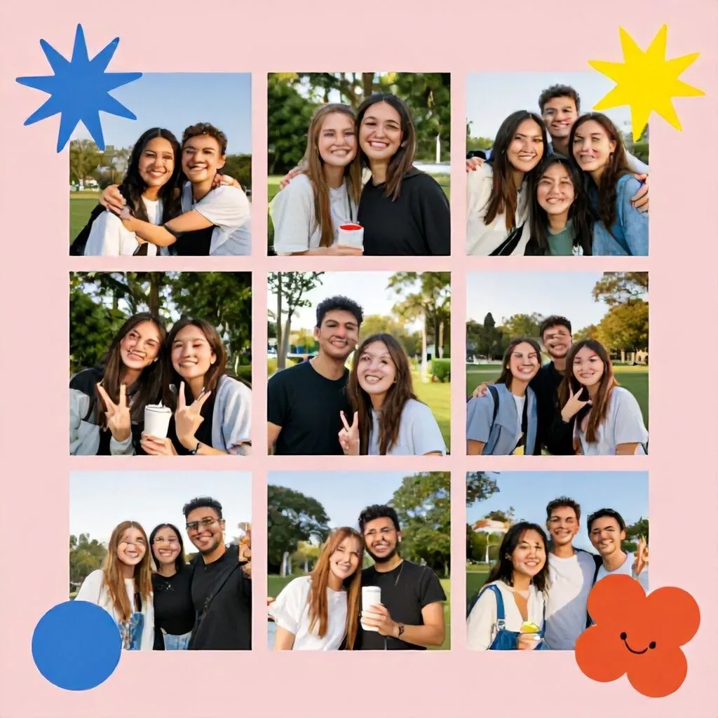 captions for a photo dump